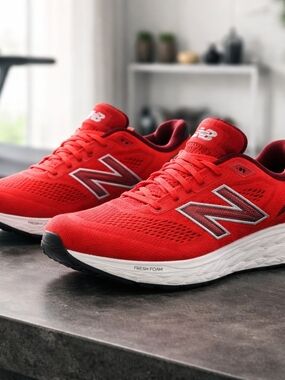 New Balance Fresh Foam X 880 V14 Mens Shoes Sz 11 Red With Power Step Insoles